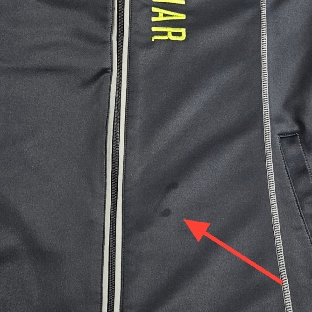Ragnar Relay Full Zip Track Jacket Mens Large Black‎ Lime Green Activewear - Picture 5 of 9